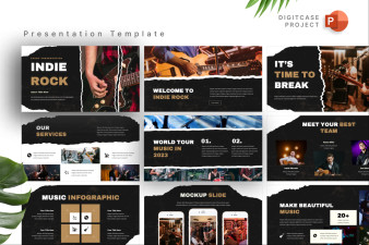 Indie Rock Event PowerPoint Template